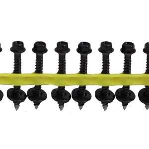 Quik Drive HG112WSBLACK Metal Roofing and Siding Screw, Black Painted 