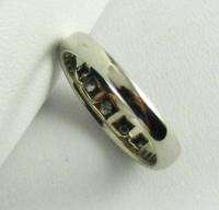 Vintage DIAMOND Wedding BAND   Palladium Ring  