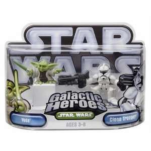  Star Wars Episode 2 Junior Figure 2 Pack Yoda & Clone 
