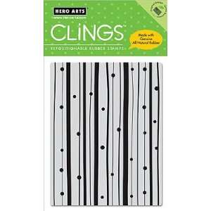  Hero Arts   Clings   Repositionable Rubber Stamps   Dots 