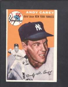 1954 Topps Baseball #105 ANDY CAREY..EXMT/NRMT  