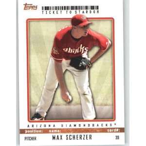  Ticket to Stardom #39 Max Scherzer   Arizona Diamondbacks (Baseball 