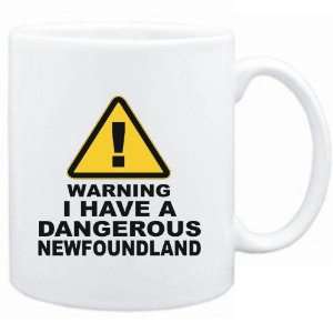   Mug White  WARNING : DANGEROUS Newfoundland  Dogs: Sports & Outdoors
