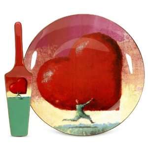  Arjang & Co PS 7402 All Heart Cake Plate with Server 
