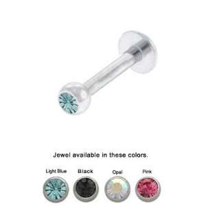  Labret Monroe with Colored Gem (16 gauge)   LBM16: Jewelry