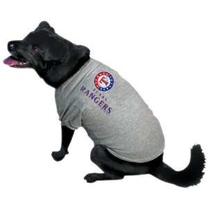 Texas Rangers Ash Logo Pet T shirt