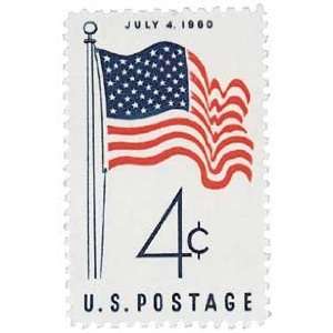  #1153   1960 4c 50 Star Flag Postage Stamp Numbered Plate 