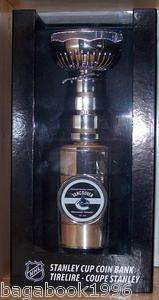 NHL Collectable Vancouver Canucks Stanley Cup Replica Coin Bank NEW 