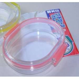  Oval Pink Plastic Case for Japanese Erasers.: Toys & Games