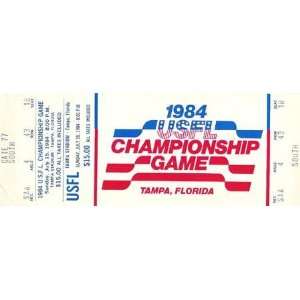  1984 USFL Championship Game Ticket   NFL Football Tickets 