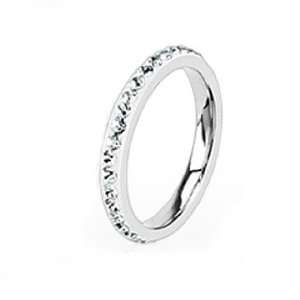   Ring For Women with Multi Clear Cubic Zirconias Arround band Jewelry