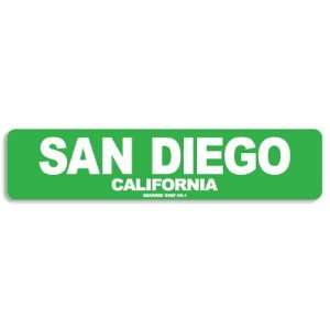  San Diego California Aluminum Sign in Green: Everything 