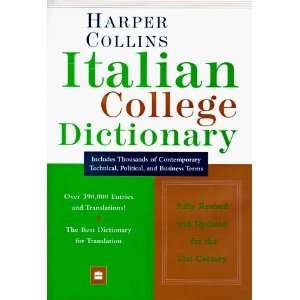  Harper Collins Italian College Dictionary  Author  Books