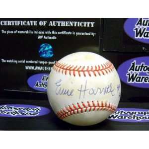  Ernie Harwell Autographed Baseball Inscribed HOF 81 (All 