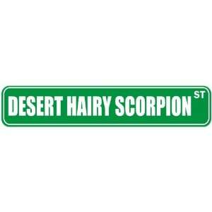   DESERT HAIRY SCORPION ST  STREET SIGN