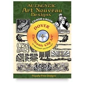  Dover Full Color Clip Art CD ROM   Authentic Art Nouveau 