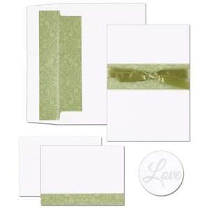  Sage Swirl Band Invitation and Note Card Kit   Quantity of 
