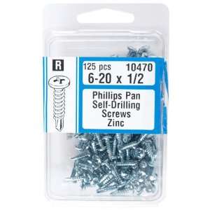  Midwest Phillips Self Drilling Screws, 6 20 x 1/2 Home 