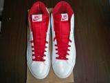 NIKE BLAZER SP HIGH WHITE/RED LEATHER SHOES MENS SZE 9.5  