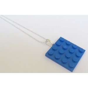  Blue Upcycled LEGO Necklace Jewelry