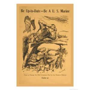 Be Up to Date, Be a U.S. Marine Premium Poster Print by William Allen 