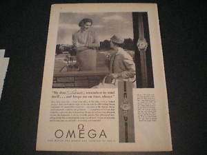 1957 Omega Ladys Watch Ladymatic Ad 2 Ladies  