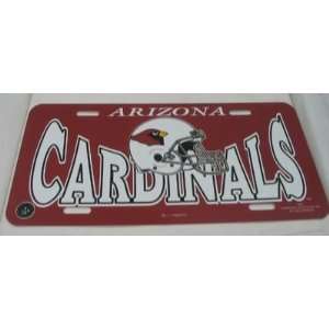 NFL Arizona Cardinals Plastic License Tag