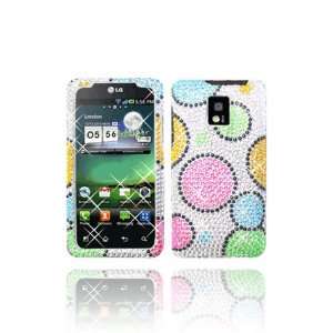  LG P999 T Mobile G2x Full Diamond Graphic Case   Rainbow 