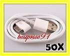 50x BULK USB DATA SYNC CHARGER CABLE FOR iPOD / iPHONE 3G 3GS 4G 4S