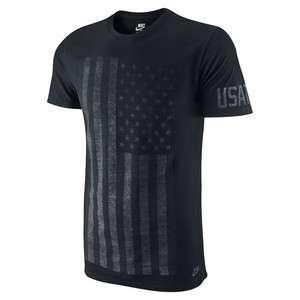 Nike True Colors (USATF) 457970 Mens T Shirt Black/Grey US M 2XL 