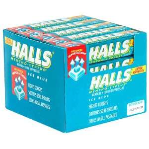 Halls Ice Blue, 20 Count, 9 Piece Stick Grocery & Gourmet Food