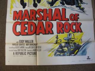 Marshal of Cedar Rock is a vintage western film, released February 1 