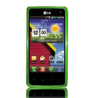 Verizon LG Lucid 4G VS840 Phone Accessory GREEN Argyle Flexi TPU Gel 
