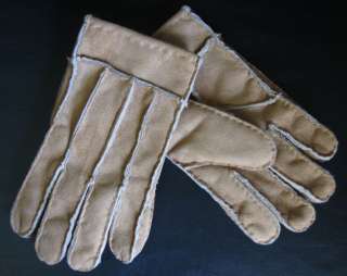Urban Outfitters Faux Suede & Shearling Glove Tan Sable  