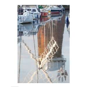 Reflection of drainage windmill in the river, Horsey Windpump, Horsey 