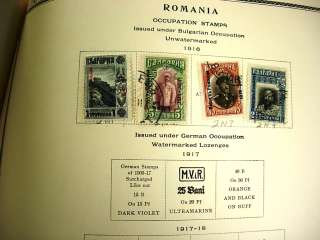 ROMANIA, SERBIA, THRACE, OLD Stamps hinged on Scott Specialty pages 