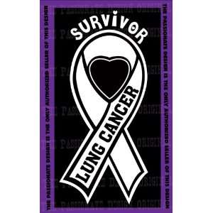  Lung Cancer Ribbon Decal 8 X 14 Everything Else