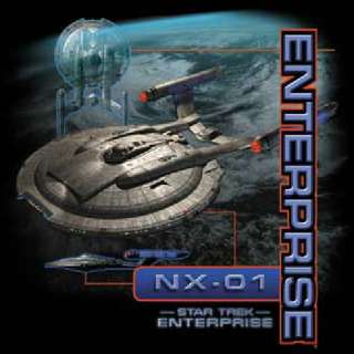 Star Trek Enterprise TV Series NX 01 Collage T Shirt  