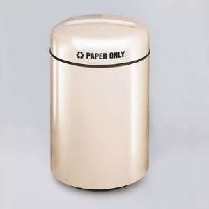   Round Cans Recycling Receptacle with Optional Decals