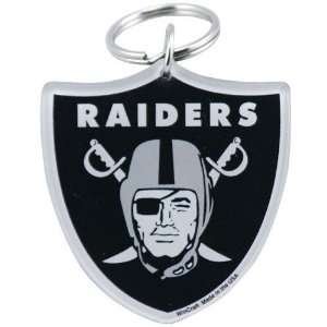  Oakland Raiders High Definition Logo Keychain: Sports 