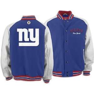  Giants Reebok Mens Holiday Wool/Leather Varsity Jacket 