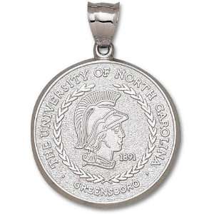  UNC Greensboro Spartans Sterling Silver Seal Giant Pendant 