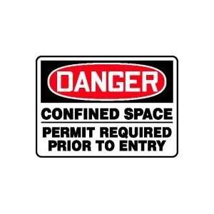  DANGER CONFINED SPACE PERMIT REQUIRED PRIOR TO ENTRY 10 x 