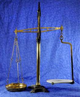 Antique English Iron/Brass Counter Scale W.& T. Avery  