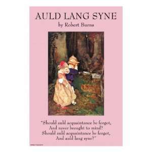  Auld Langs Syne Premium Poster Print, 12x16