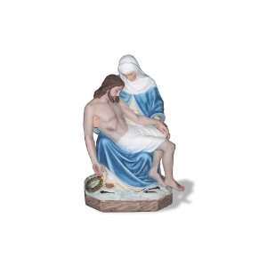   ResinStone Pieta Statue, Indoor Color Paint Patio, Lawn & Garden