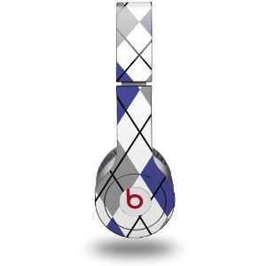  Argyle Blue and Gray Decal Style Skin (fits genuine Beats 