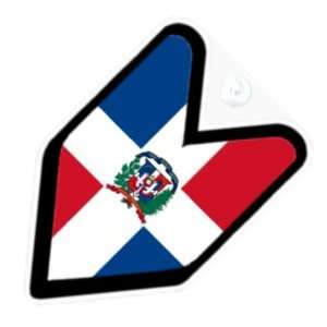  JDM Dominican Republic Flag Car Decal Badge: Automotive