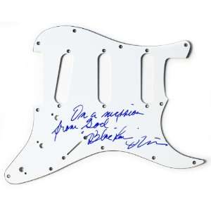 Blues Brothers Blue Lou Marini Authentic Autographed Guitar Pickguard