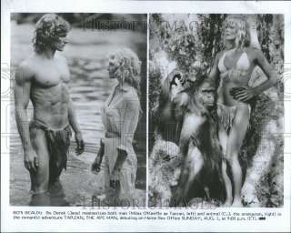 1982 Bo Derek and Miles OKeefe in Tarzan, the Ape Man  